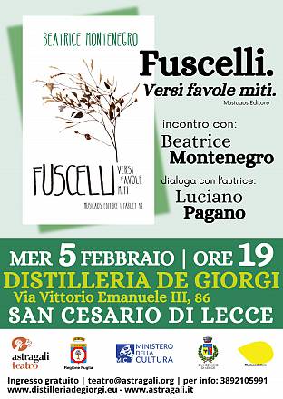 Beatrice montenegro presenta il suo ultimo libro “fuscelli. versi favole miti